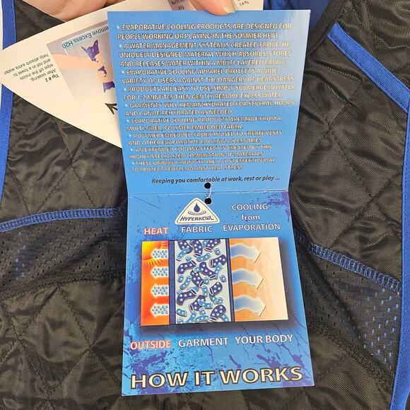 New TechNiche HyperKewl Evaporative Cooling Vest Black Size M Workwear Outdoor - Picture 10 of 12